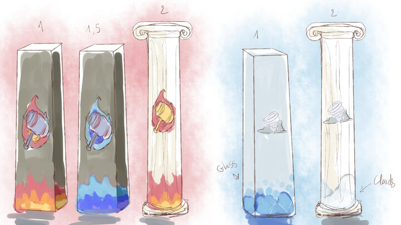 Early design sketches